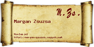 Margan Zsuzsa névjegykártya
